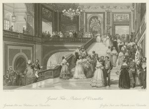 ベルサイユ宮殿でのグランドフェット 作： ユージン・ルイ・ラミ